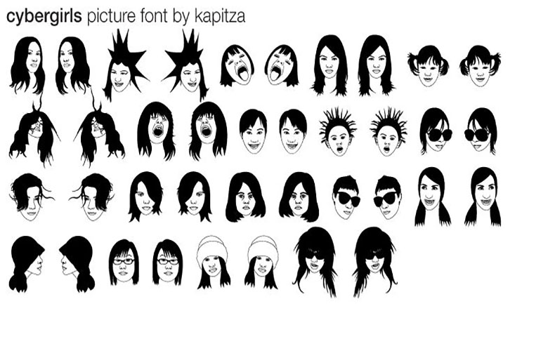 Cybergirl Font Family Download