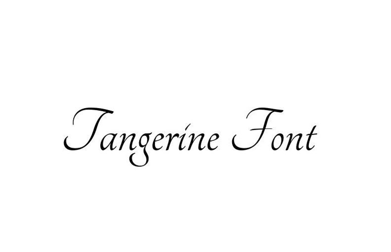 Tangerine Font Family Free Download
