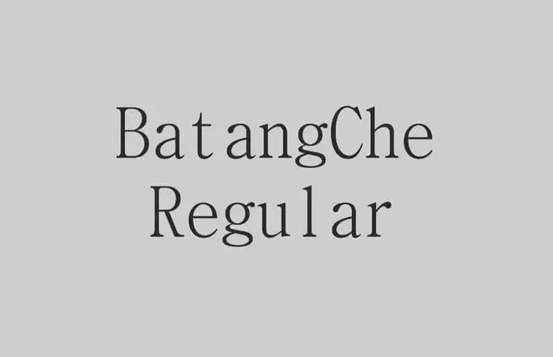 Batangche Font Free Download