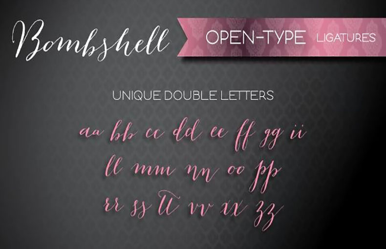 Bombshell Pro Font Free Download - Font Pearl