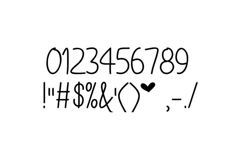 MF I Love Glitter Font Free Download