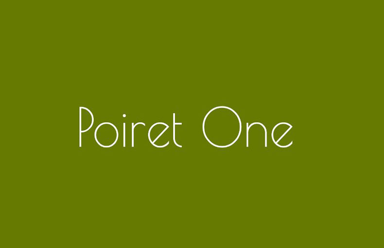 Poiret One Font Family Free Download