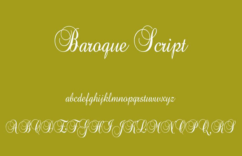 baroque script font photoshop free download