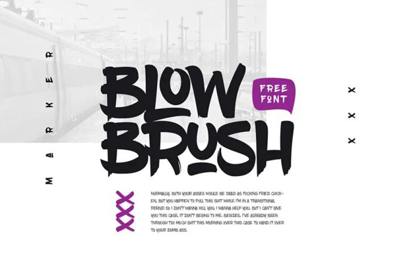 Blowbrush Font Family Free Download