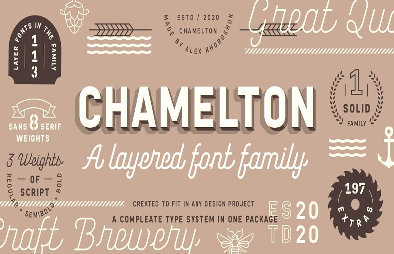 Chamelton Font Family Free Download