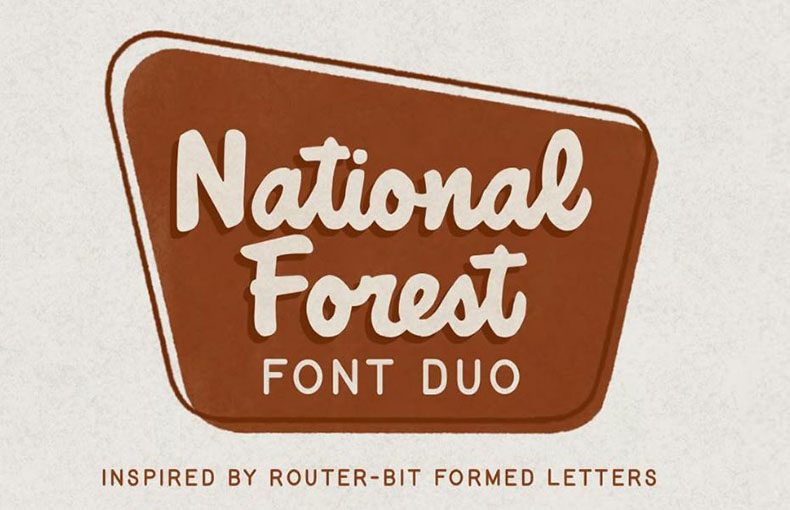 National Forest Font Family Free Download