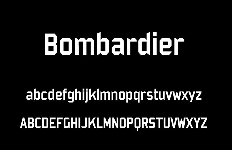 Bombardier Font Free Download - Font Pearl