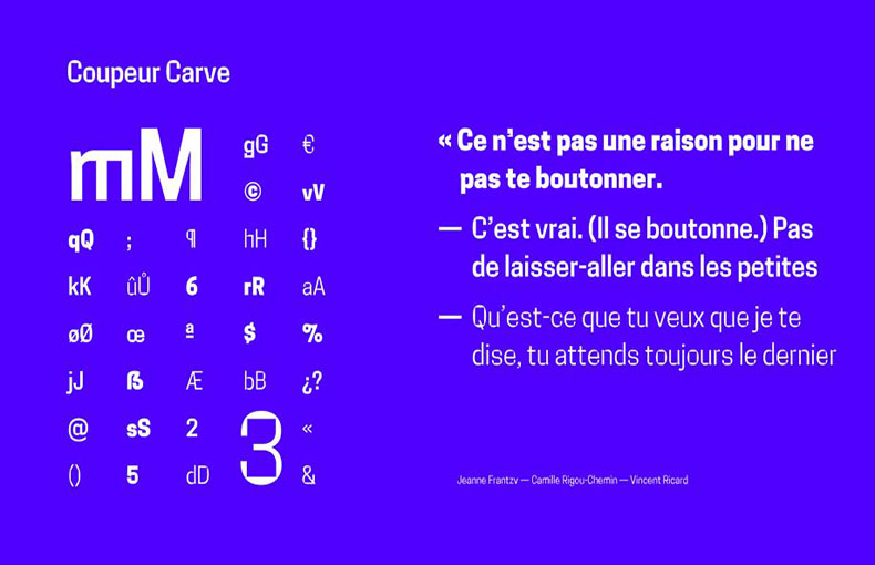 Coupeur Carve Font Family Download