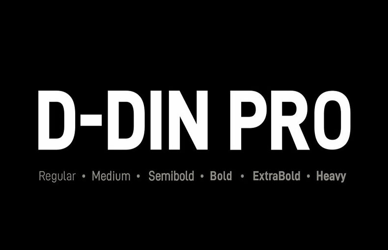 D-DIN PRO Font Family Free Download
