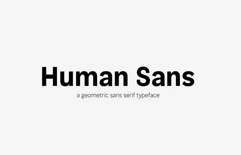 Human Sans Font Family Free Download