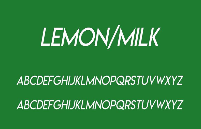 Lemon Milk Font Free Download