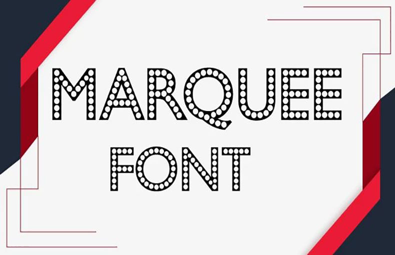 Marquee Font Family Free Download