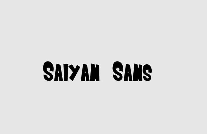 Saiyan Sans Font Family Free Download