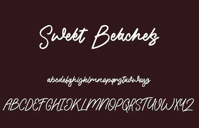 Sweet Beaches Font Free Download