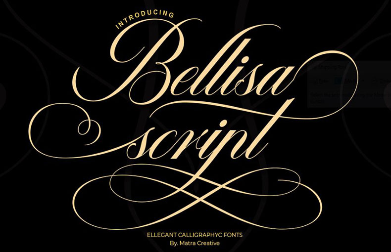 Bellisa Script Font Family Free Download