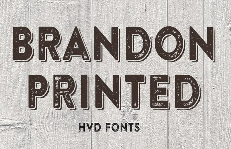 Brandon Printed Font Family Free Download