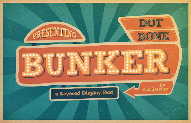 Bunker Font Family Free Download