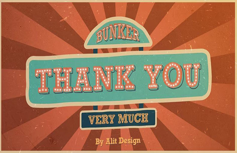 Bunker Font Free Download