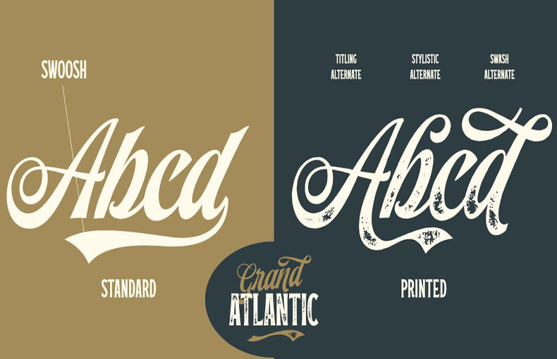 Grand Atlantic Font Free Download - Font Pearl