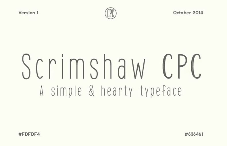 Scrimshaw Font Family Free Download
