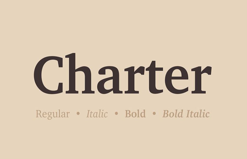 Charter Typeface Free Download Font Pearl