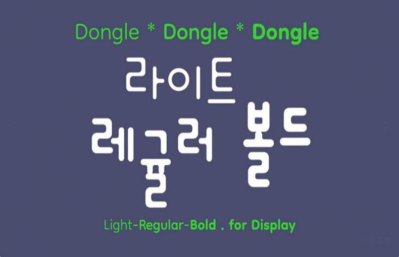 Dongle Typeface Family Download