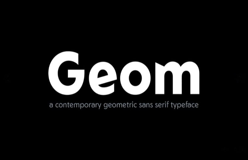 Geom Typeface Family Free Download