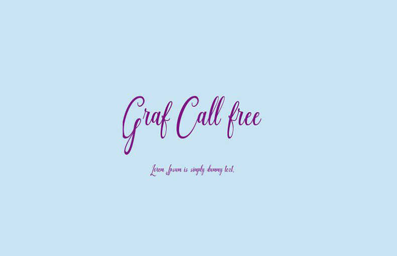 Graf Call Font Free Download