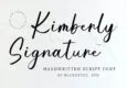 Kimberly Signature Font Family Free Download