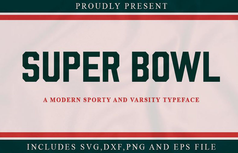 Super Bowl Font Family Free Download