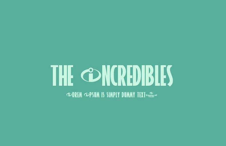 The Incredibles Font Family Free Download