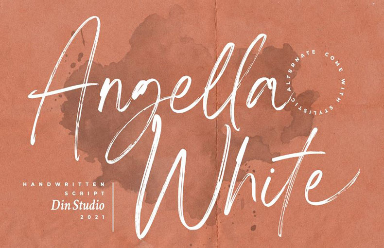 Angella White Font Family Free Download