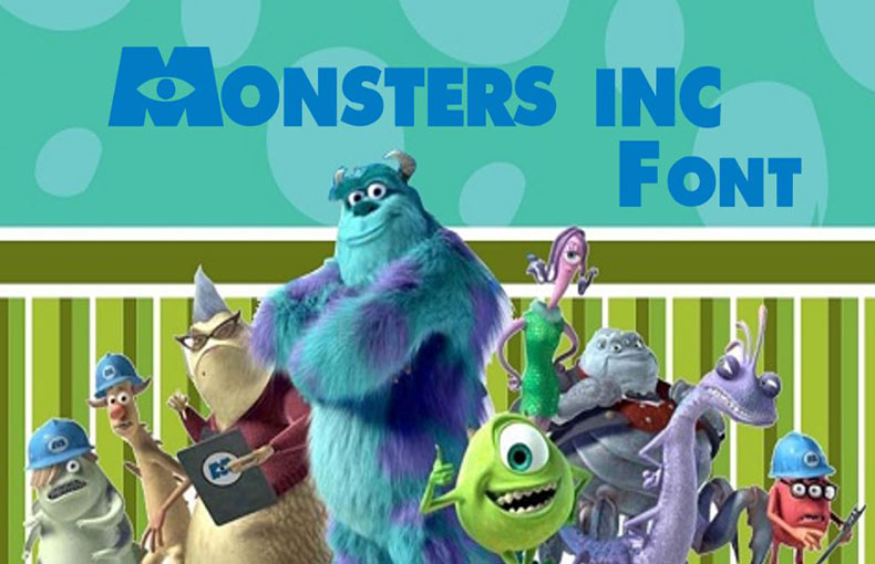 Monsters Inc. Font Family Free Download