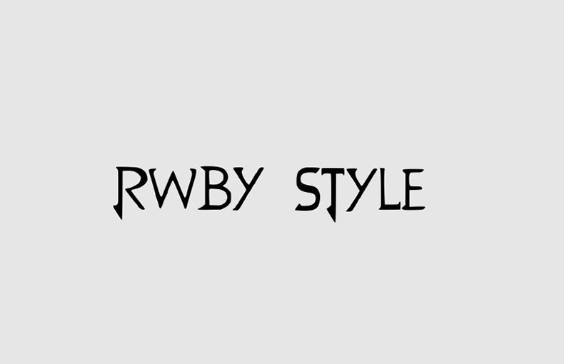 RWBY Style Font Family Free Download