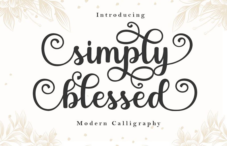 Simply Blessed Font Family Free Download