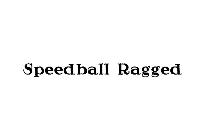 Speedball Ragged Font Family Free Download