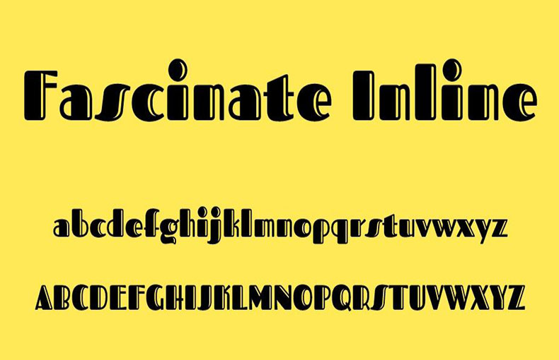 Fascinate Inline Font Free Download