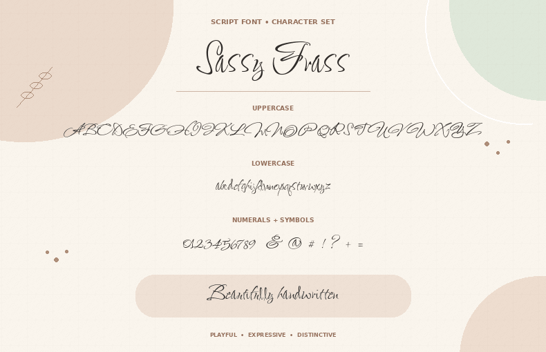 Sassy Frass Font Free Character Set